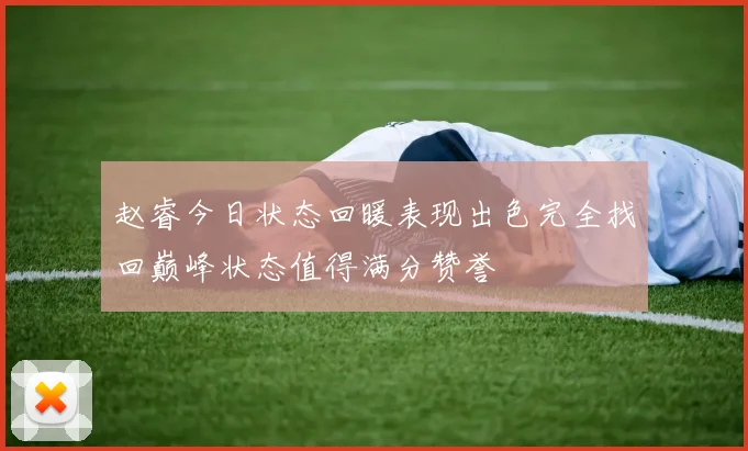 赵睿今日状态回暖表现出色完全找回巅峰状态值得满分赞誉